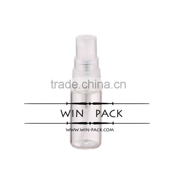 15ml clear tube perfume bottle with black sprayer and black cap, tube perfume bottle manufacturer