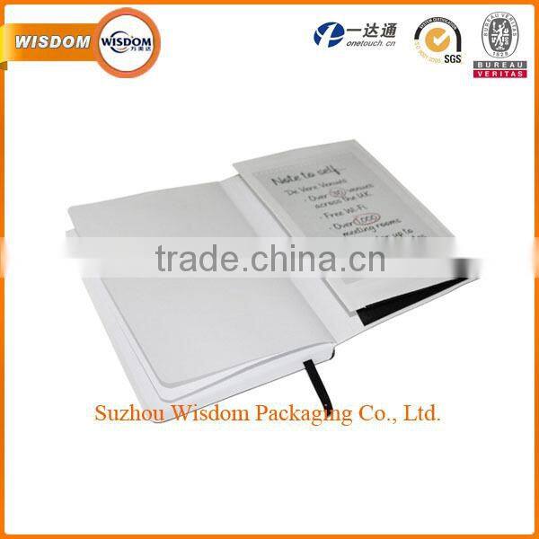 Leather hardcover recycled paper notebook