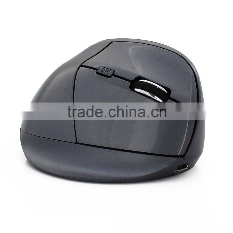 New Ergonomic 2.4GHz USB Wireless Mouse Hand Grasp Optical Vertical Mouse Laptop