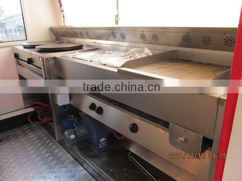 mobile food trucks hot dog cart with crepe maker mobile catering van