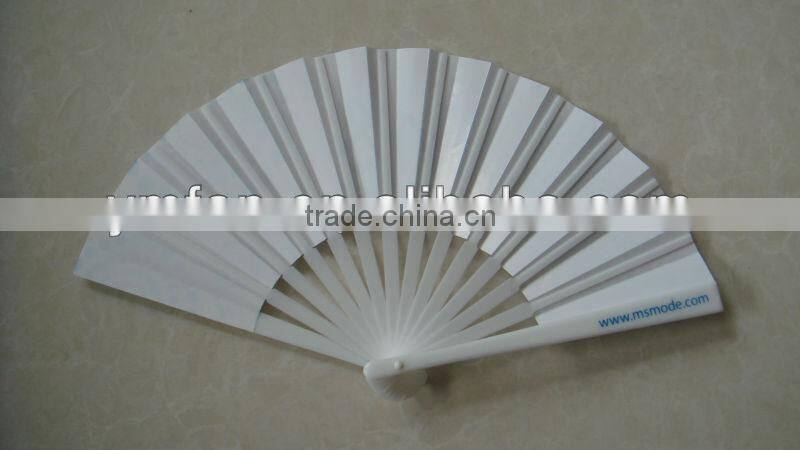 4c printed 18cm length promotion folding paper fan
