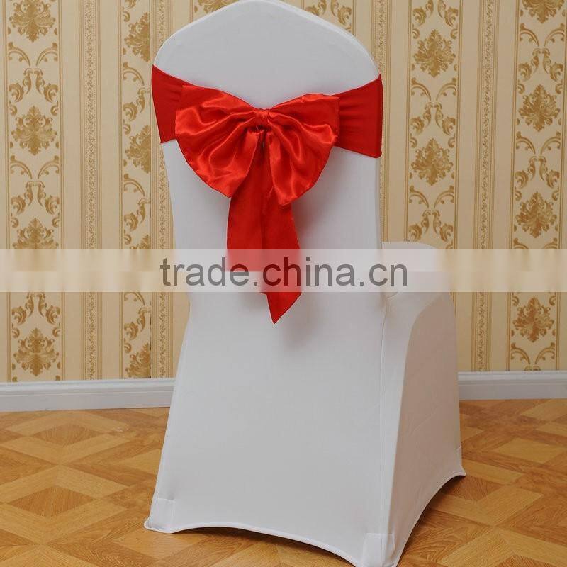 LGS031 royal blue satin chair sash wedding chair back tie for sale
