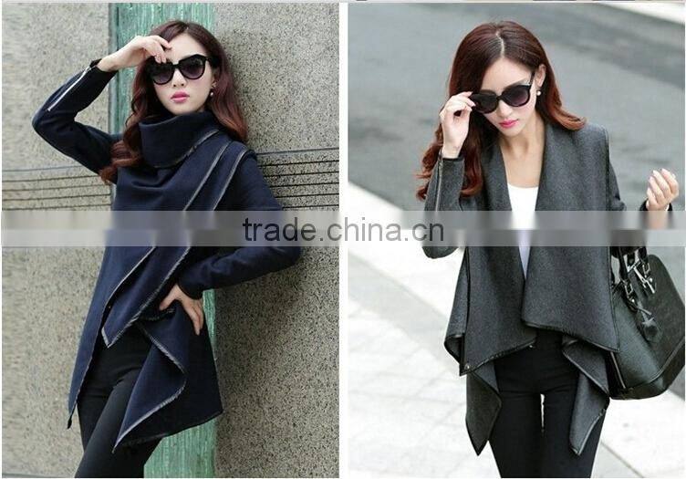 New Women Warm Wool Slim Long Trench Parka Peacoat Outwear Overcoat Coats Jacket