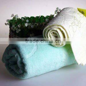 100% combed cotton engraved jacquard bath towel
