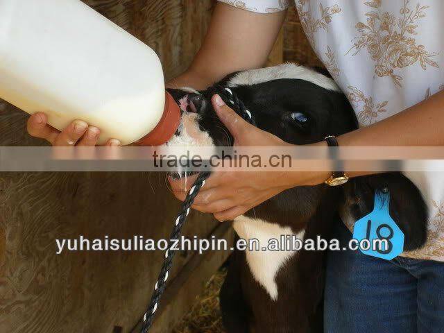 Livestock products Natural Rubber Non-toxic 2L animal feeding milk bottle