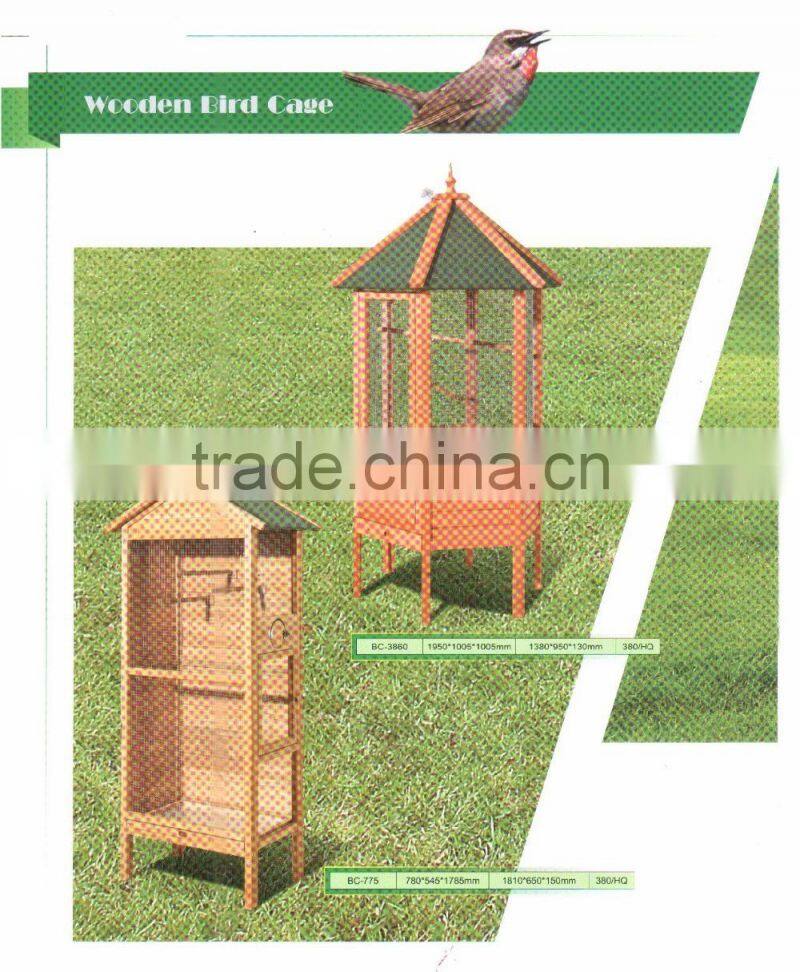 Eco-Friendly new fashion wooden bird cages