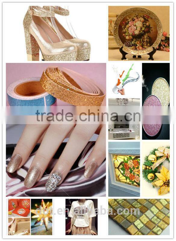 custom color and size craft glitter powder for scrapbook