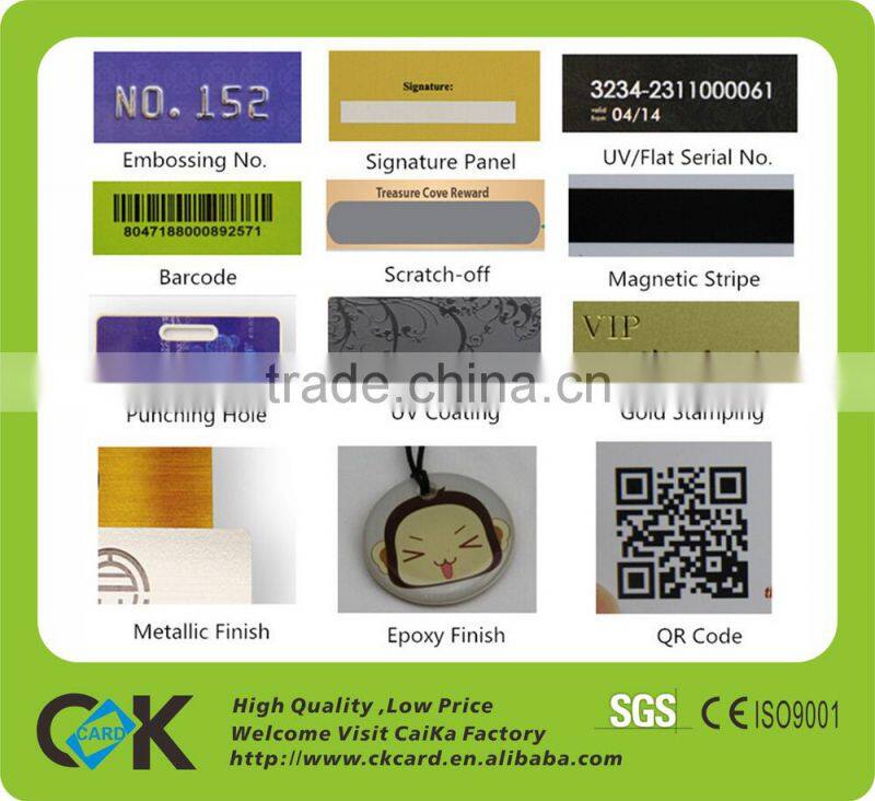 Top quality! Professional plastic card tag standard size cheap membership card