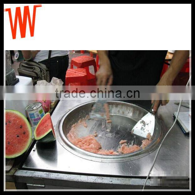 hot sale double pan and ten tanks fried ice cream rolled machine