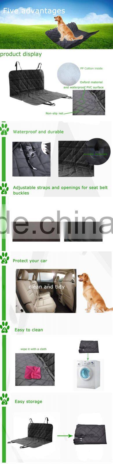 Manufacturer wholesale chewproof Quilted luxury dog car seat cover