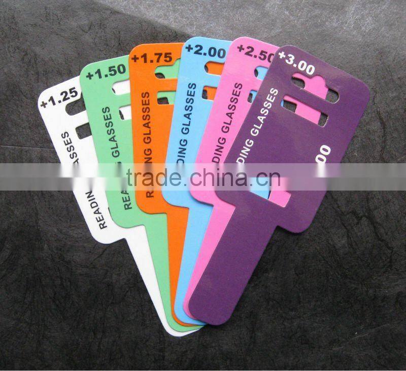 glasses paper label