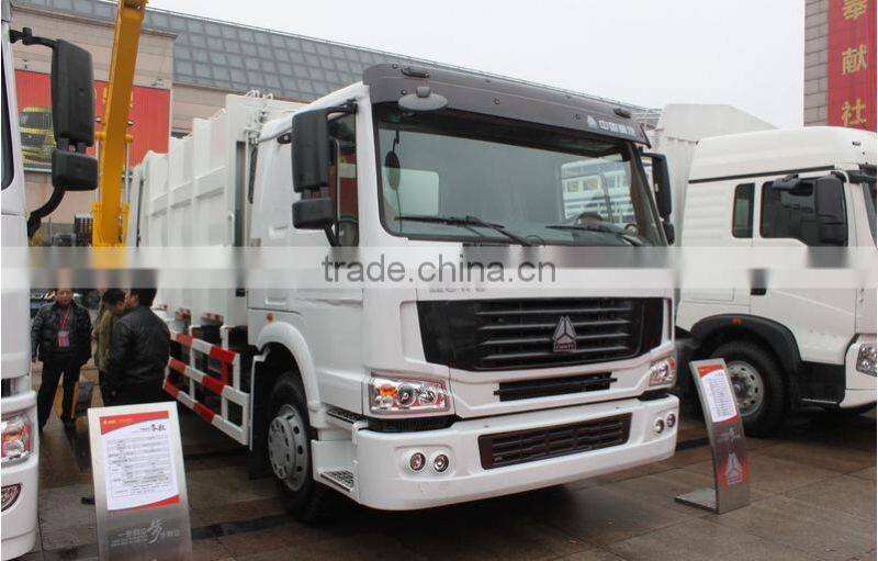 howo 4x2 waste collector truck heavy duty