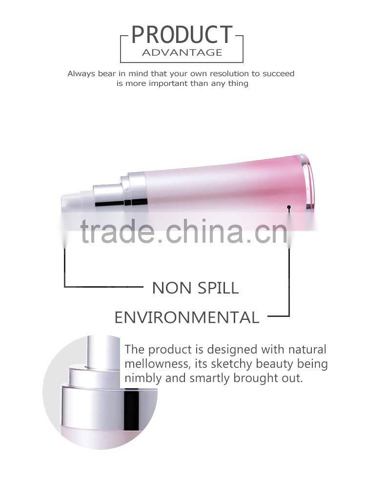 Sun-rain Hot Stamping screen printing PMMA materia airless lotion spray bottle