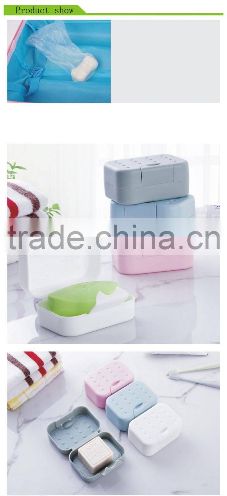 Home Bathroom Shower Travel Hiking Soap Box Dish Plate Holder Case Container