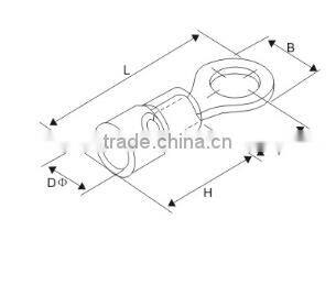 HEIGHT TO-JTK Pre-Insulated End of the First Round Terminal with High Quality