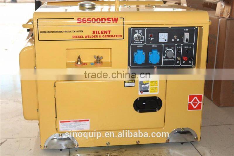5.5 KVA Single-phase Electric start Silent-type Diesel Welder Generator