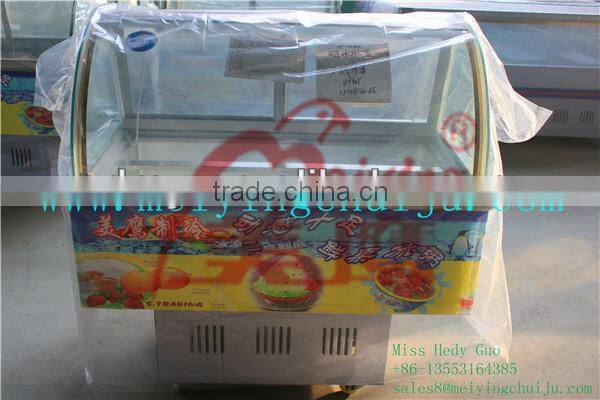 SC-14Zbz portable ice porridge display cabinet for summer cooling display cabinets ice cream display cabinet