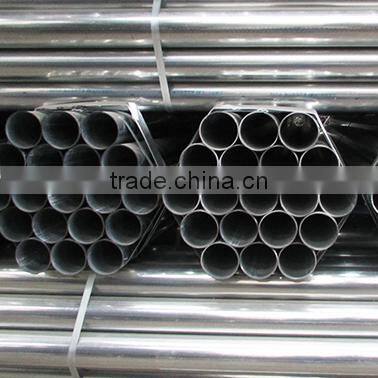 hot dip zinc coated BS mill price black galvanized steel pipe