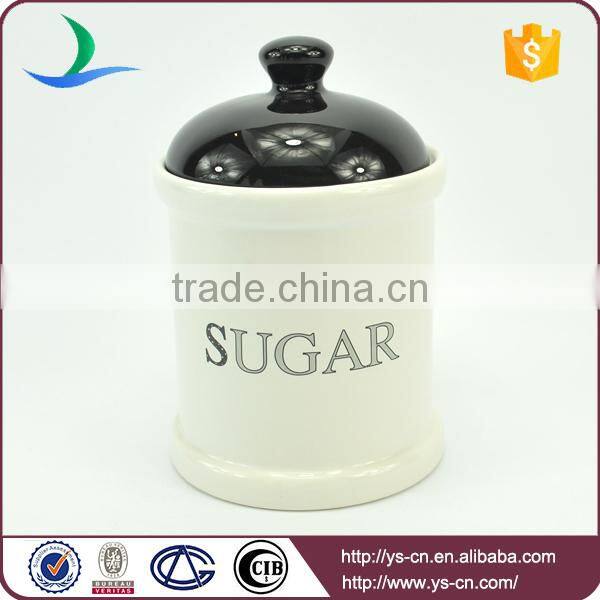 2017 ceramic modern decal food Storage Jars factory