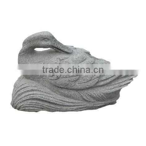hand carved stone bird sculpture