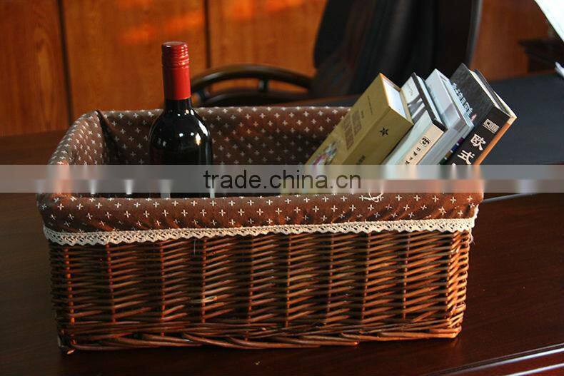 2016 new cheap slim storage basket with handmade