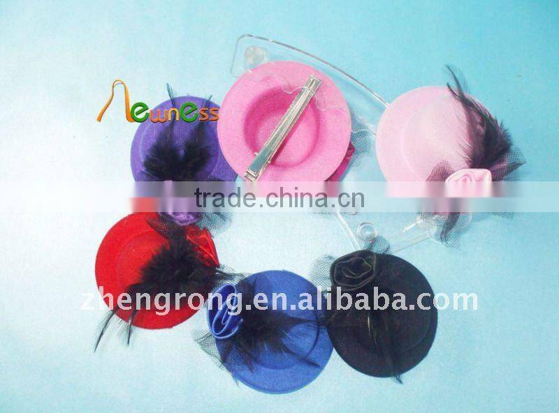 Hot Fashion Hair Accessories Hair Clip Girl's Royal Hair Hat Mix Colour