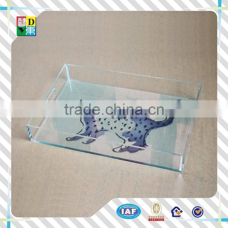 Hot sale simple acrylic clear fruit compote/modern deisgn acrylic polygon dish for fruits with high quality for hotel use China