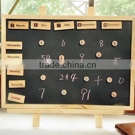 wooden stand blackbaord mini writting chalkboard 30*40cm