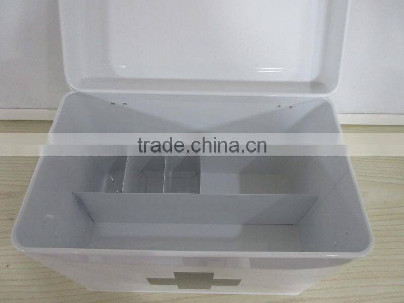 Metal First Aid Kit Box Medical First Aid Box Medicine-kit with insert