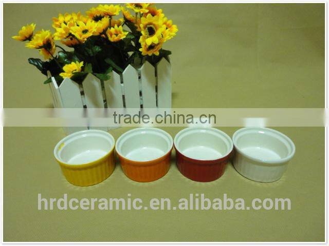 daily use round porcelain ceramic bakeware bowl