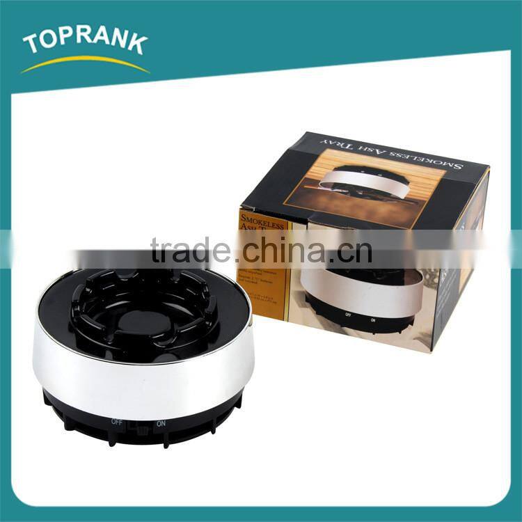 Cheap wholesale fancy absorb smoke ash tray ABS portable electric smokeless ashtray