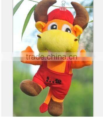 Manufacturers custom plush toys cattle Support wholesale