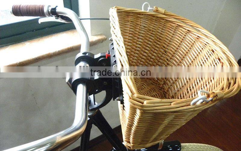 cheap wicker bike basket factory supply