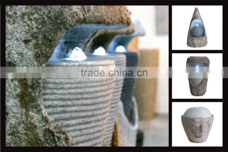 Resin stone garden fountain outdoor water fountain with ball
