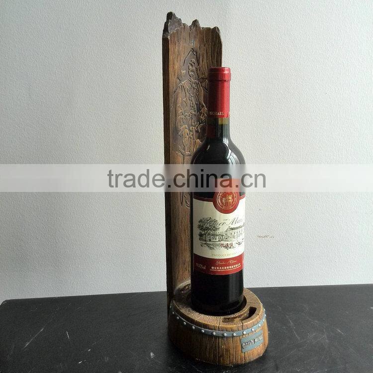 Resin wine holder decoration