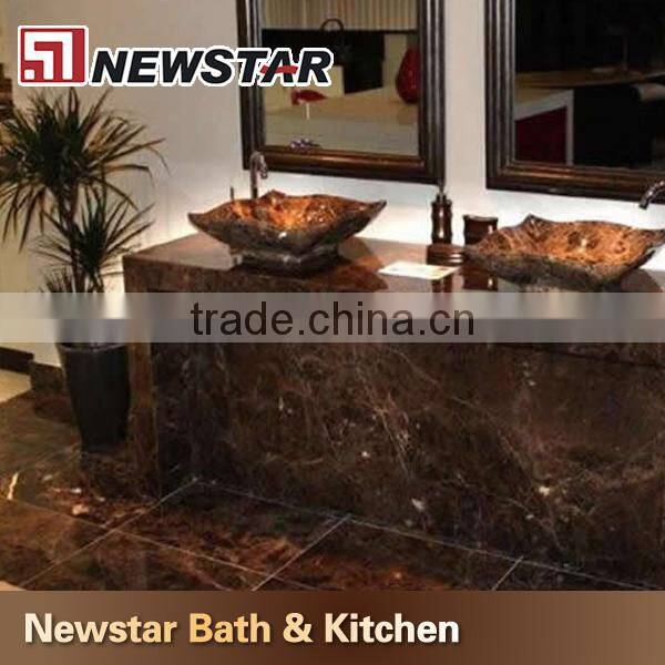 Chinese hot sales emperador dark marble kitchen top
