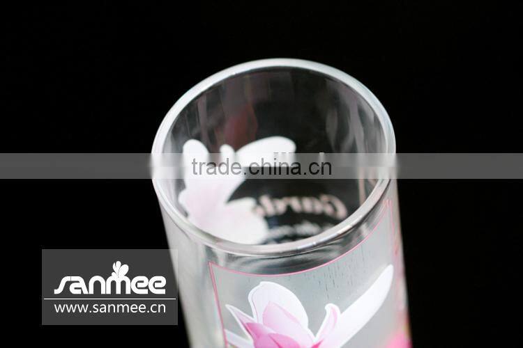 Garden Series Red Round Glass Cups