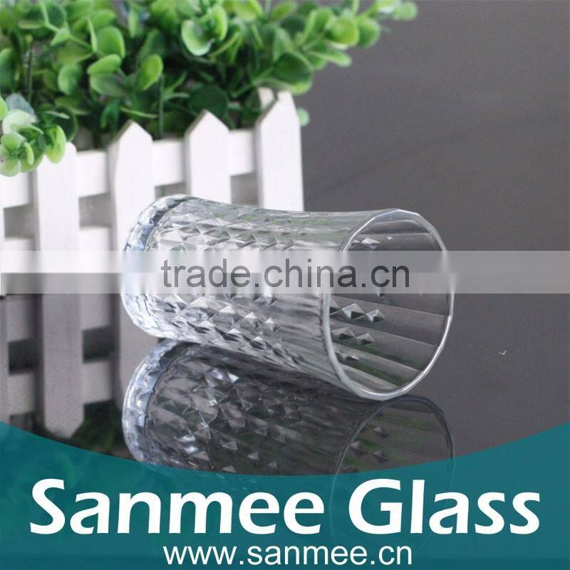 Manufacture Diamond Glass Factory Drinking Glass Cup