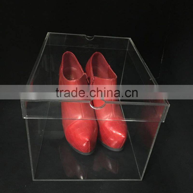 high quality household clear acrylic shoe boxes