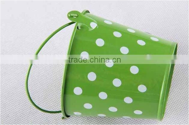 High Quality Chinese Factory New Style Garden Bucket for kids with dot printing