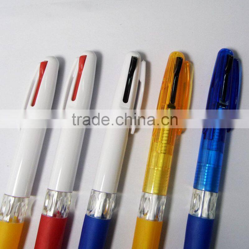 2014 cheapest plastic 2 color ballpoint pen