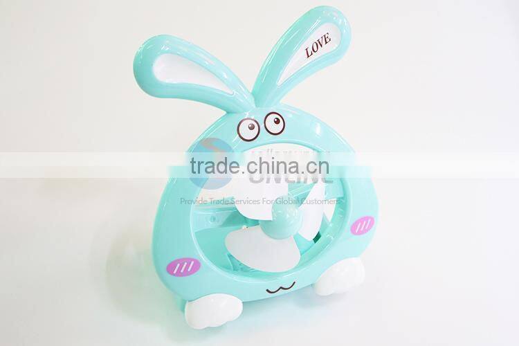 Cool summer rabbbit shape usb fan