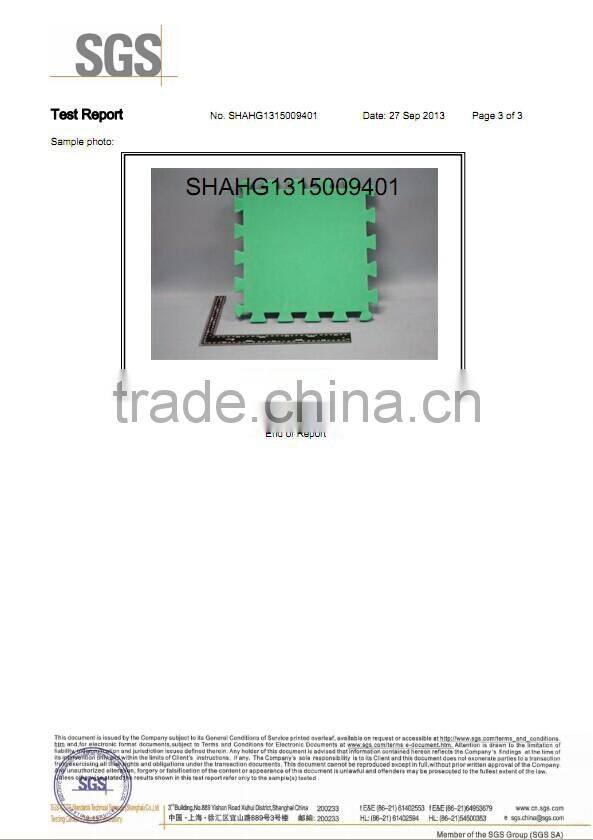 High density Martial art EVA mat 40mm