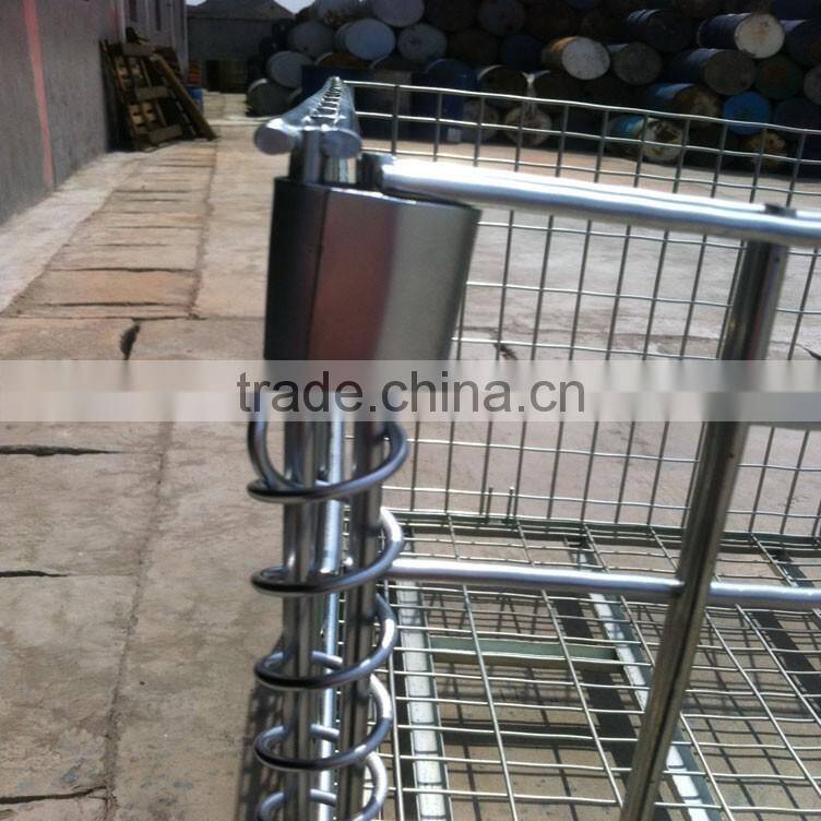 2015Warehouse folding steel roller container
