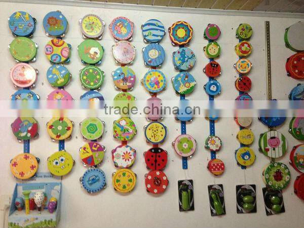 Hot sale high quality wooden Bongo toy, Tranditional red Bongo,new and popular kids toy Bongo (WJ278126)