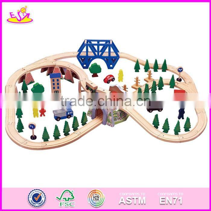 2017 Most popular preschool children wooden train set W04C067
