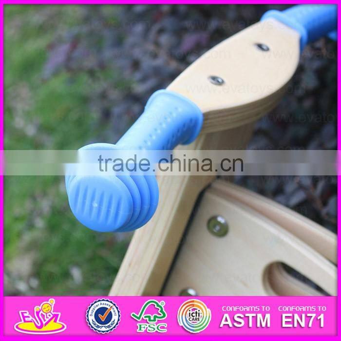 2016 wholesale cheap kids wooden bike bicycle,top fashion child wooden bike bicycle W16C134