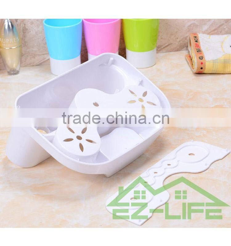 2017 suction cup organizer bathroom toothbrush holder with cup