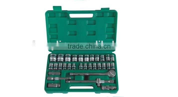 Berrylion best Quality 32pcs Socket Set Chorme-Vanadium Steel Socket Tool Set