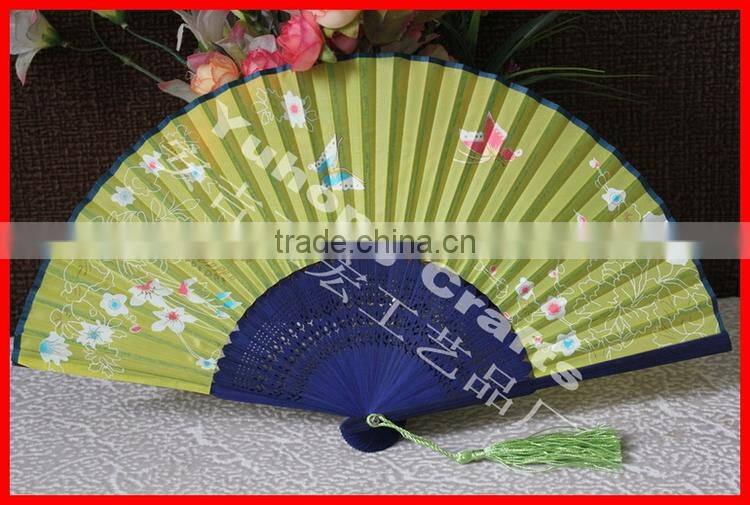 Personalized handcrafts folding fan for ladies